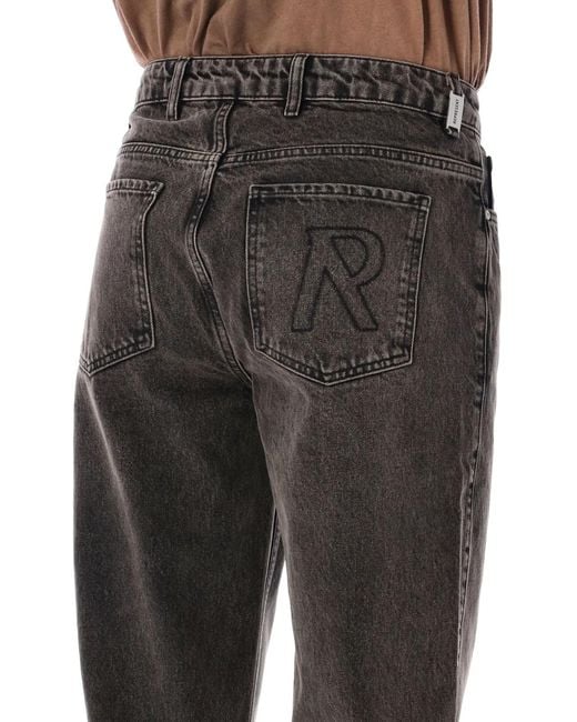 Represent Black R2S Split Denim Jeans for men