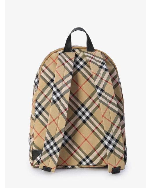 Burberry Gray Check Backpack