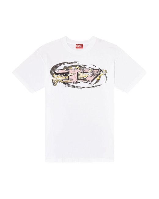 DIESEL White T-Norm-T11 for men