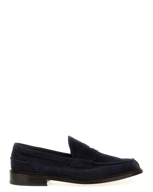Tricker's Blue 'Adam' Loafers for men