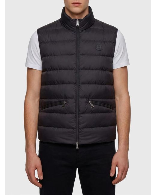 Moncler Black Quilted Padded Gilet for men