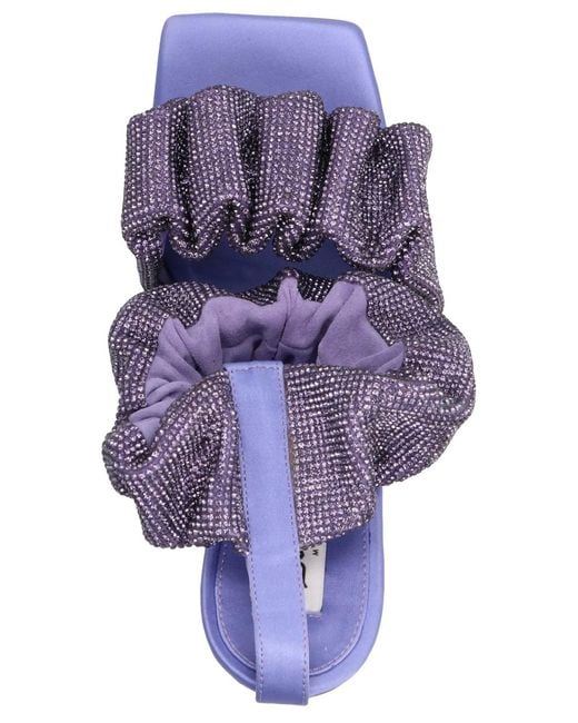 Sebastian Milano Blue 'Cher Crystal' Sandals