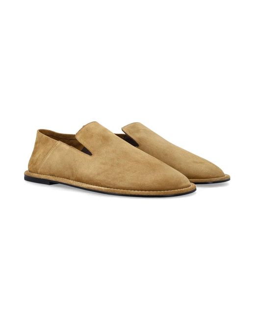 AMI Natural Ami Paris Suede Midi Slippers for men