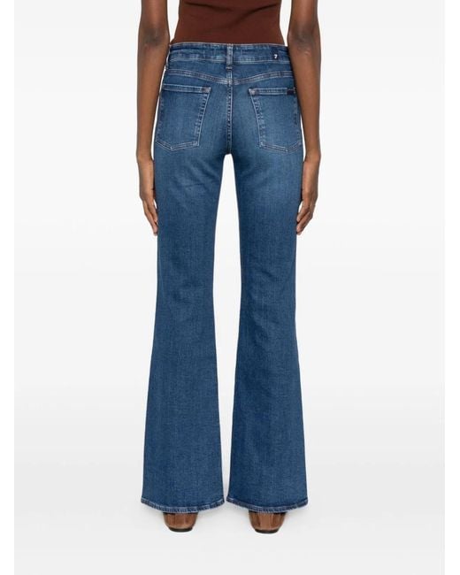 Seven7 Blue The Leggy Bootcut Denim Jeans