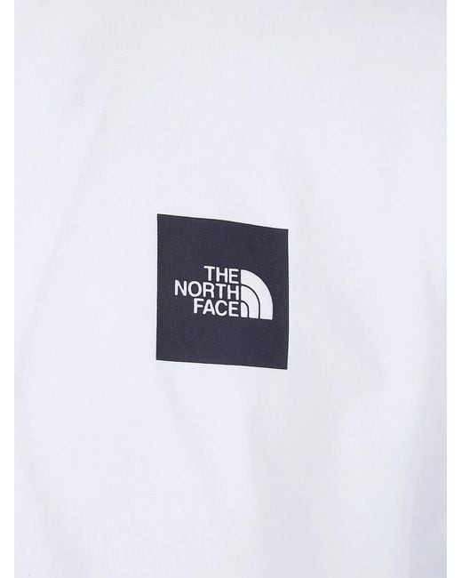 The North Face White Evolution Box Half Dome" Regular Short