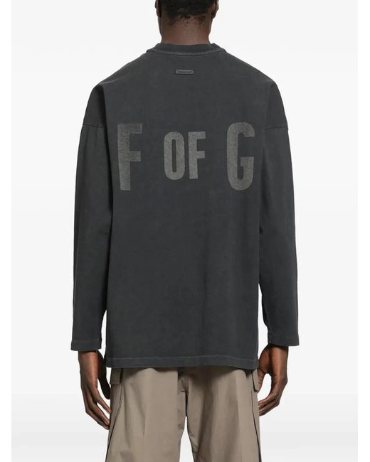 Fear Of God Black F Of G Ls Tee for men