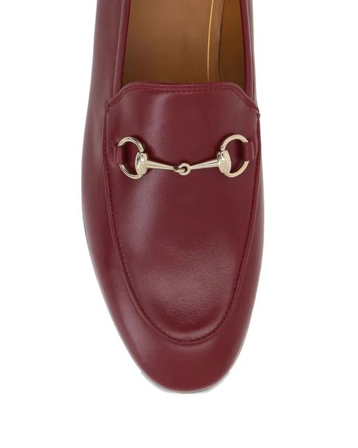 Gucci Brown Jordaan Leather Loafers