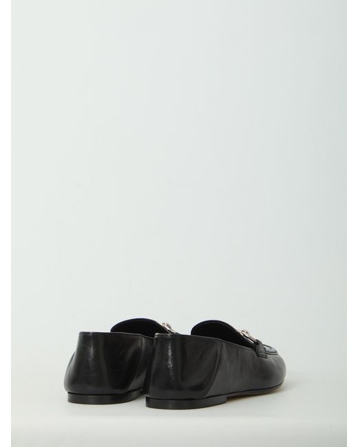 Gucci White Jordaan Soft Horsebit Leather Loafers