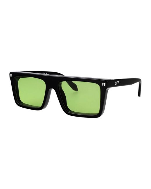 Off-White c/o Virgil Abloh Green Shiny Acetate Sunglasses