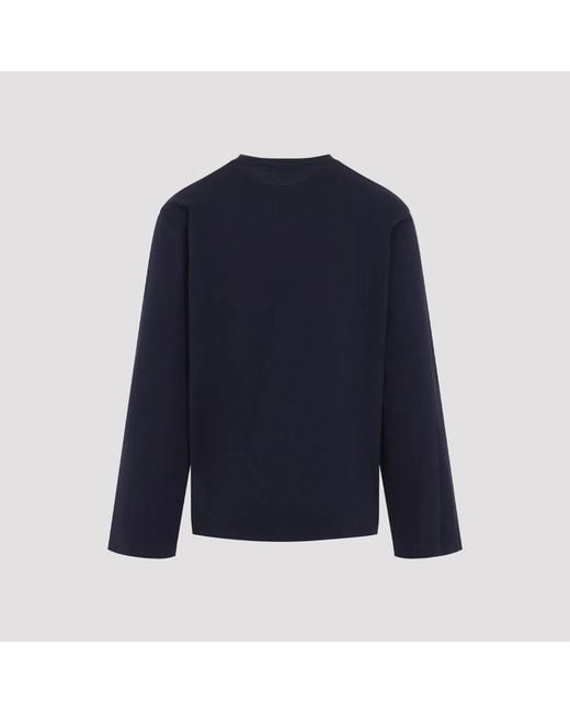 Acne Blue Dark Ls T-Shirt for men