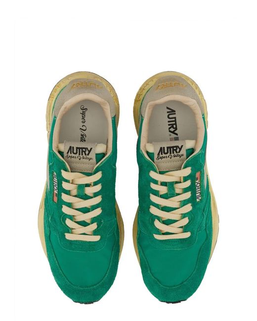 Autry Green Reelwind Supervintage Sneakers for men