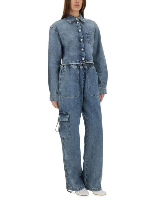 Moschino Blue Regular Solid Shirt