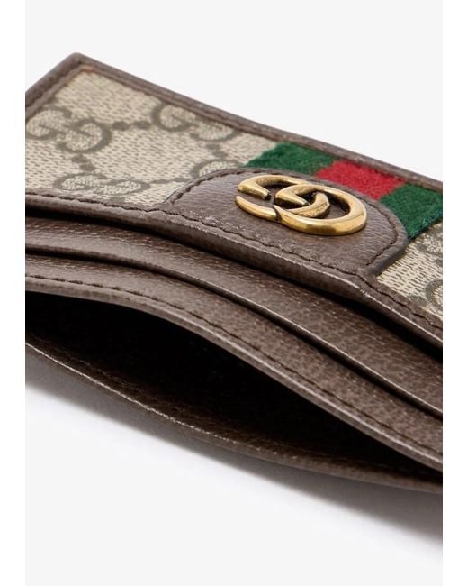 Gucci Multicolor Canvas Card Holder for men