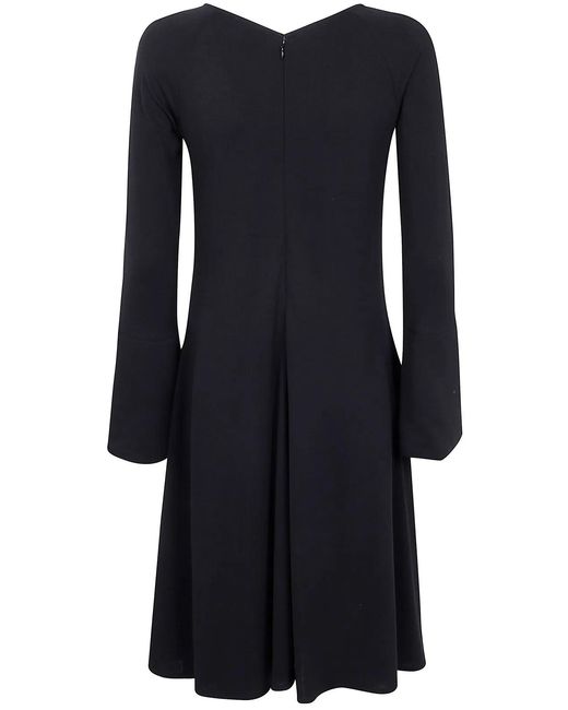 Emporio Armani Black Long Sleeve Stretch Dress