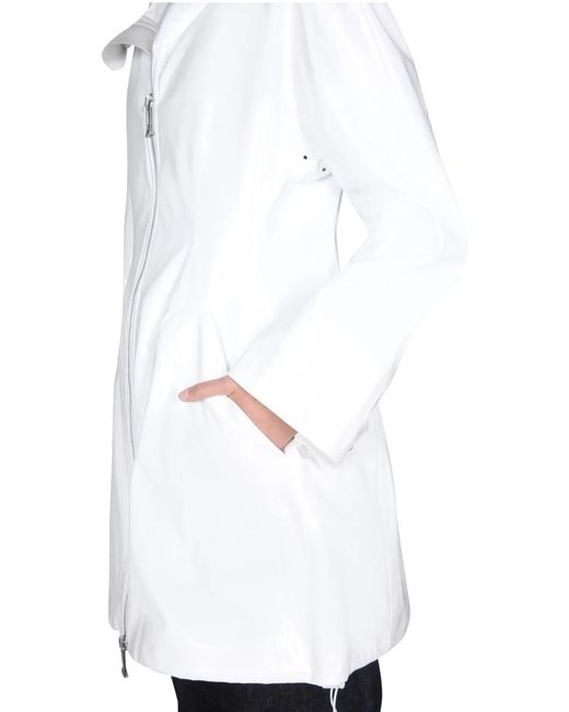 Bottega Veneta White Hooded Parka