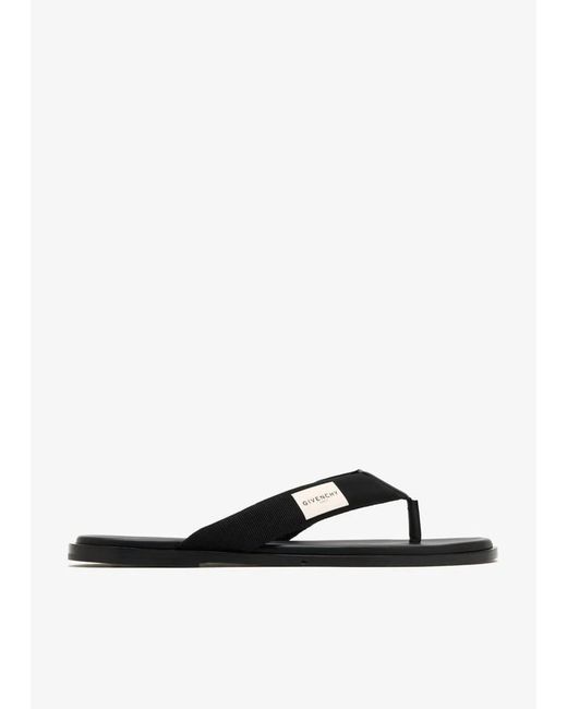Givenchy White Padded Flip Flops for men