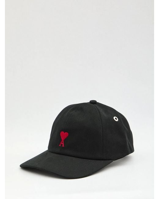 AMI Black Baseball Cap With Logo