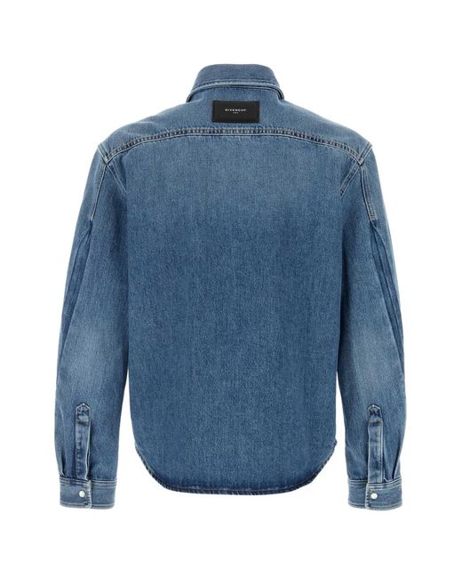 Givenchy Blue Denim Classic Shirt for men