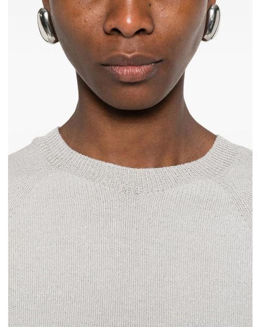 Fabiana Filippi White Cotton Blend-T-Shirt