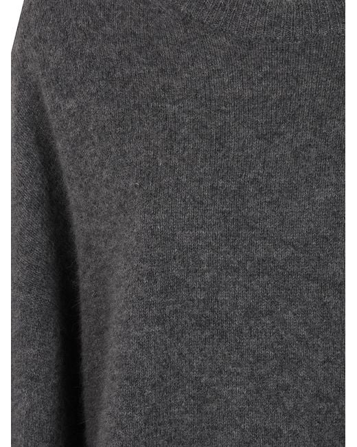 Loulou de Saison Gray "Tristan Lds" Crewneck Sweater