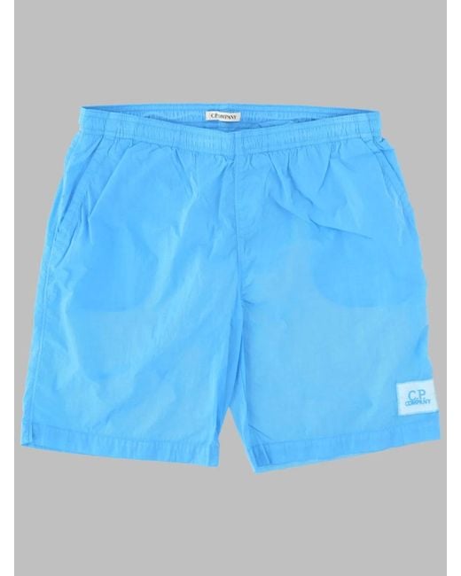 C P Company Blue Beachwear Boxer Shorts