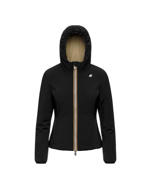 K-Way Black Lily St Warm Double Jacket