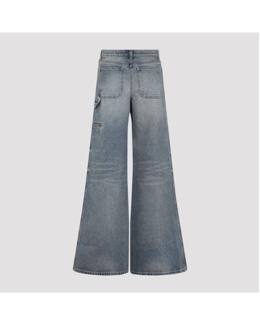 Courreges Blue Courregès Baggy Pants Hammer Denim