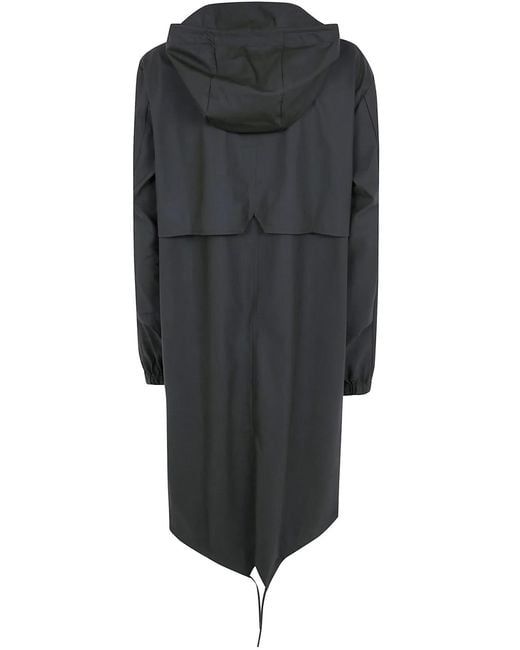 Rains Black "Fishtail" Parka