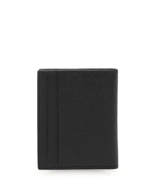 Ferragamo Black Micro Gancio Bi-Fold Card Holder for men