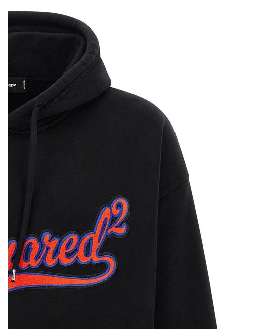DSquared² Gray 'Sponge Patch' Hoodie for men