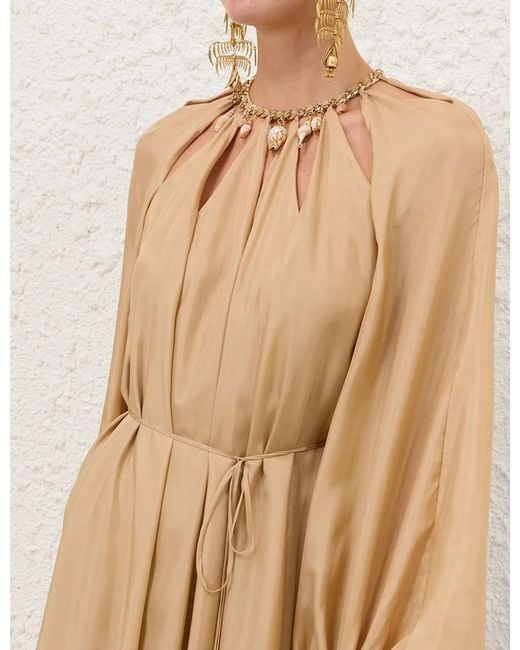 Zimmermann Natural Mahon Silk Maxi Dress