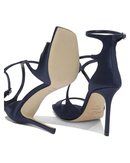 Jimmy Choo Blue "Azia 95Mm" Heeled Sandals