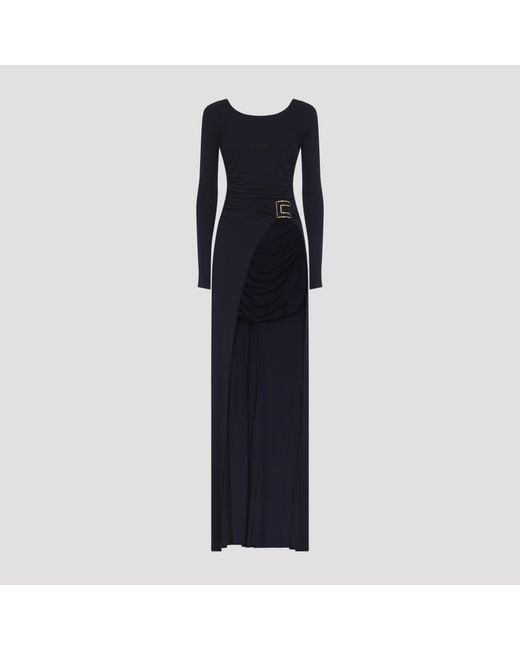 Elisabetta Franchi Blue Night Long Dress