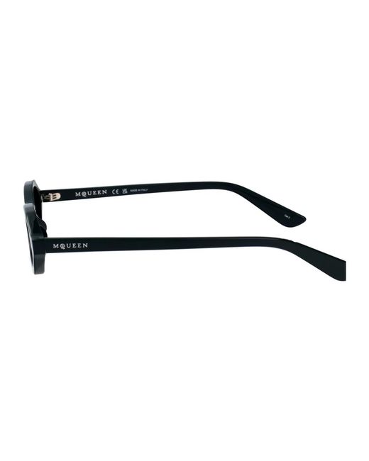 McQueen Black Acetate Sunglasses