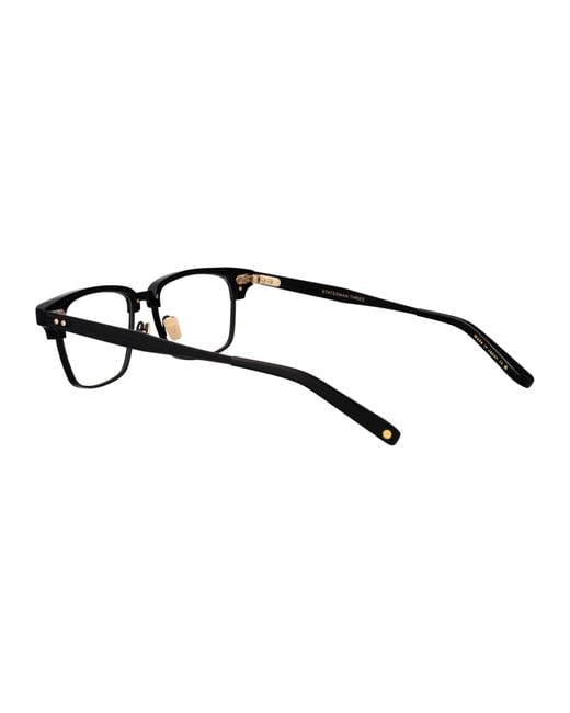 Dita Eyewear Black Metal Glasses for men