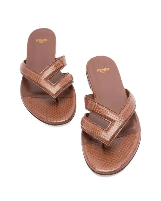Fendi Pink Infradito Ayers