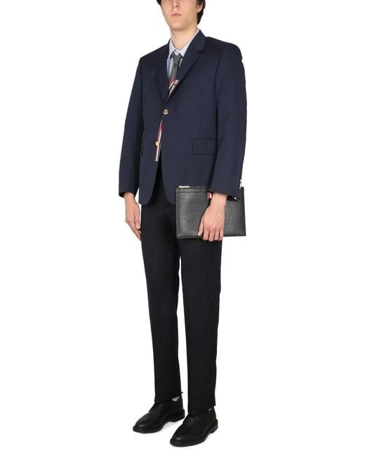 Thom Browne Blue Single-Breasted Jacket for men