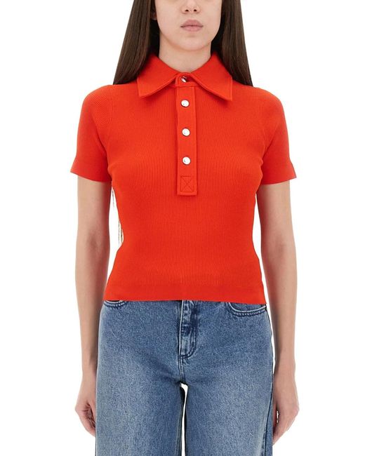 Tory Burch Blue Viscose Polo Shirt