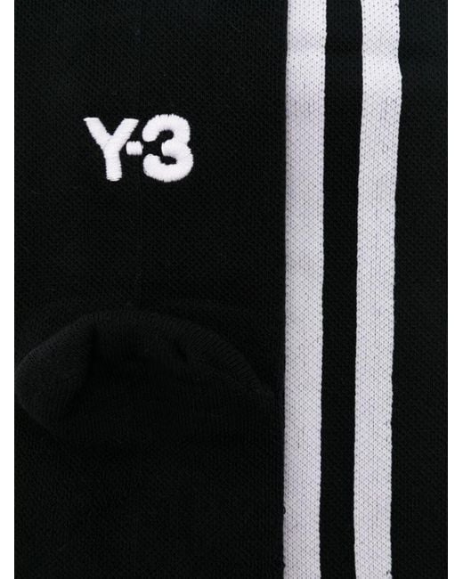 Y-3 Black Striped Socks for men