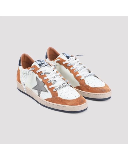 Golden Goose Deluxe Brand Blue Ball Star Leather Sneakers for men