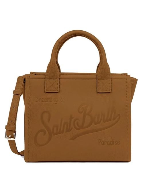 Mc2 Saint Barth Brown Top Handle Buckle Bag