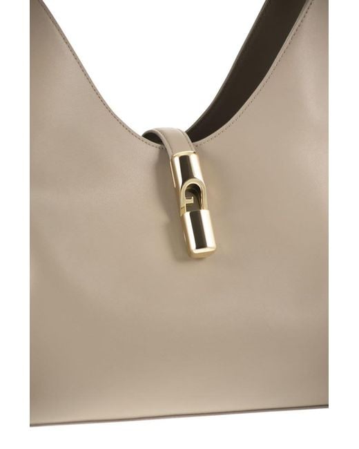 Furla Natural Goccia" Sidney Calf Leather Medium Hobo Bag