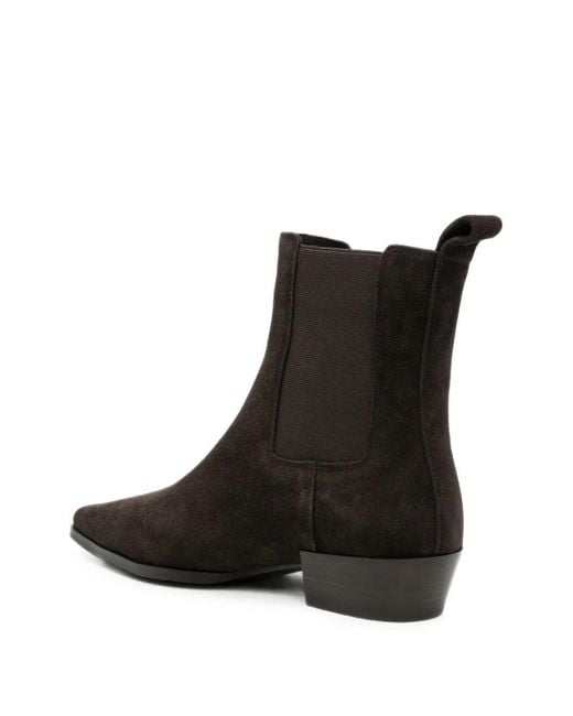 Strategia Black "Velour Box" Boots