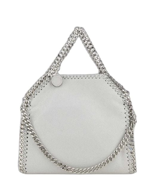 Stella McCartney Gray Falabella Tiny Crossbody Bag