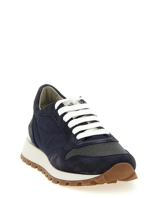 Brunello Cucinelli Blue 'Active' Sneakers