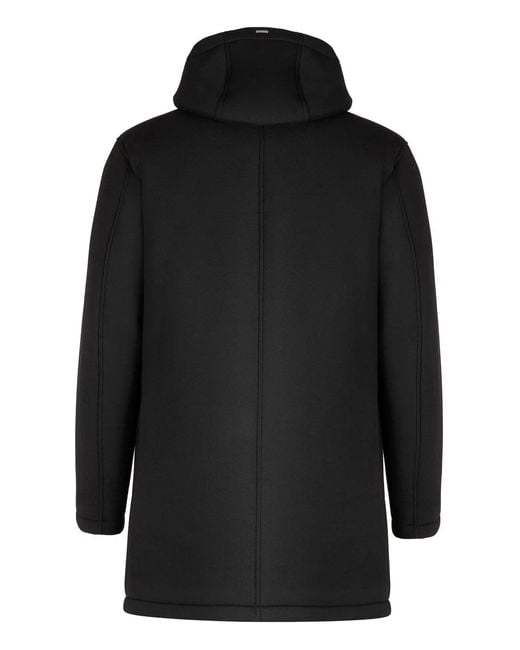Herno Black Viscose Jacket for men