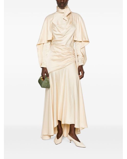 Zimmermann White Ascent Draped Blouse