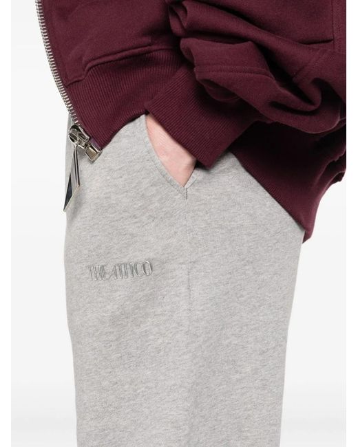The Attico Gray Cotton Sweatpants