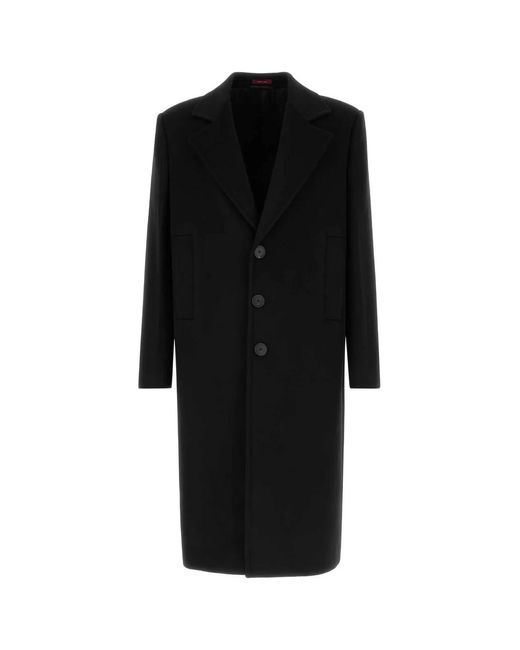 Gucci Black Wool Blend Coat for men