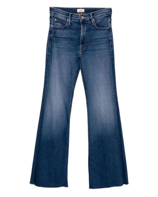 Mother Blue Lil Doozy Frayed Jeans